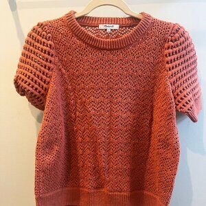 MADEWELL ATWATER CROCHET KNITTED TOP